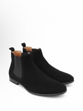 Aldo Black Suede Chukka Chelsea Boots